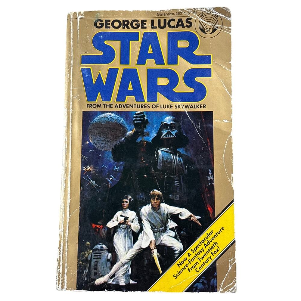 STAR WARS George Lucas 1st Ed 2nd Printing DEL REY 1976 1977 POCKET BOOK PB VTG